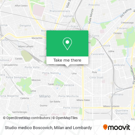 Studio medico Boscovich map