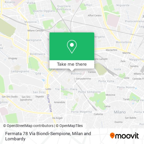 Fermata 78 Via Biondi-Sempione map