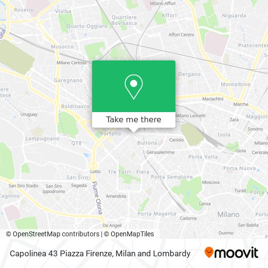 Capolinea 43 Piazza Firenze map