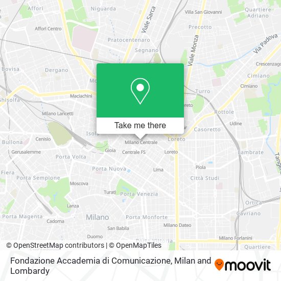 Fondazione Accademia di Comunicazione map