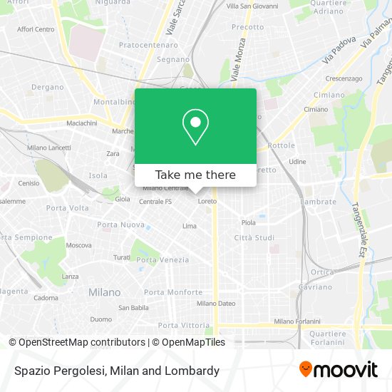 Spazio Pergolesi map
