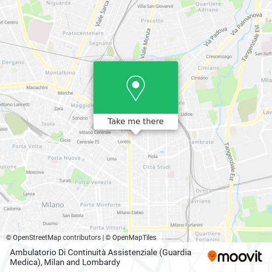 Ambulatorio Di Continuità Assistenziale (Guardia Medica) map