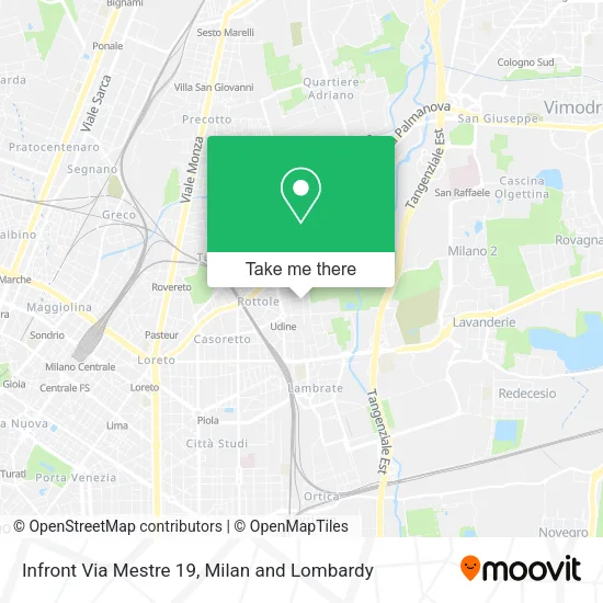 Infront Via Mestre 19 map