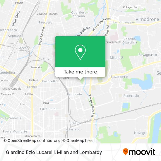 Giardino Ezio Lucarelli map