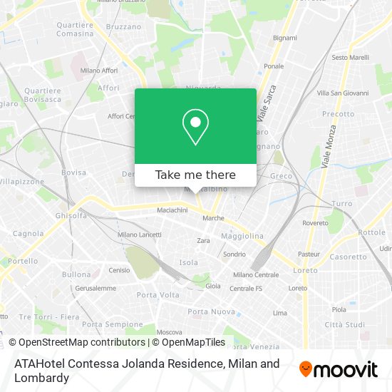 ATAHotel Contessa Jolanda Residence map