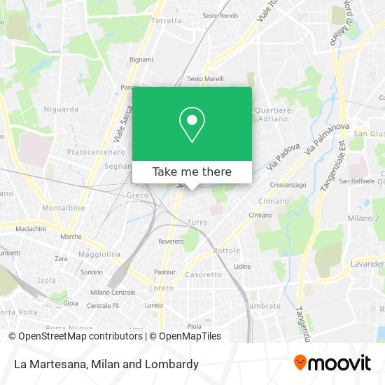 La Martesana map