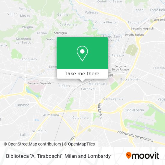 Biblioteca "A. Tiraboschi" map