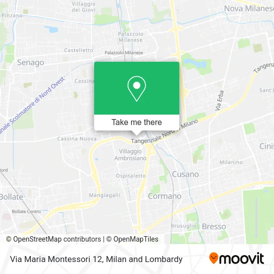Via Maria Montessori 12 map