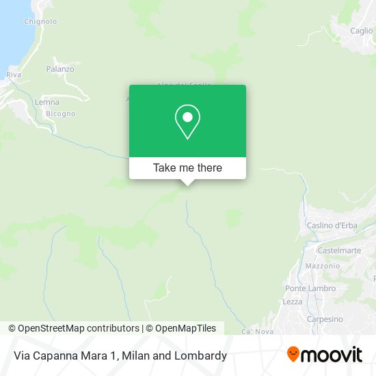 Via Capanna Mara  1 map