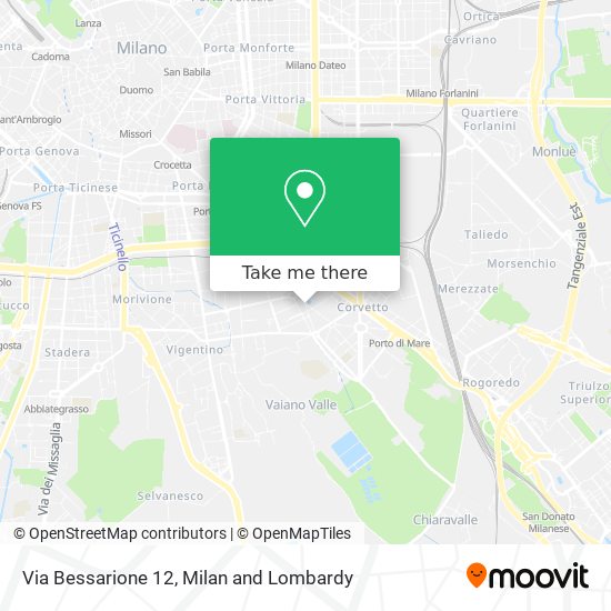Via Bessarione 12 map