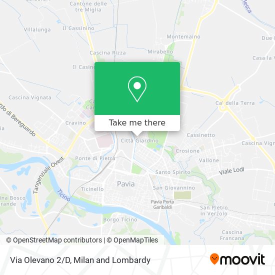 Via Olevano 2/D map