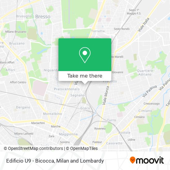 Edificio U9 - Bicocca map