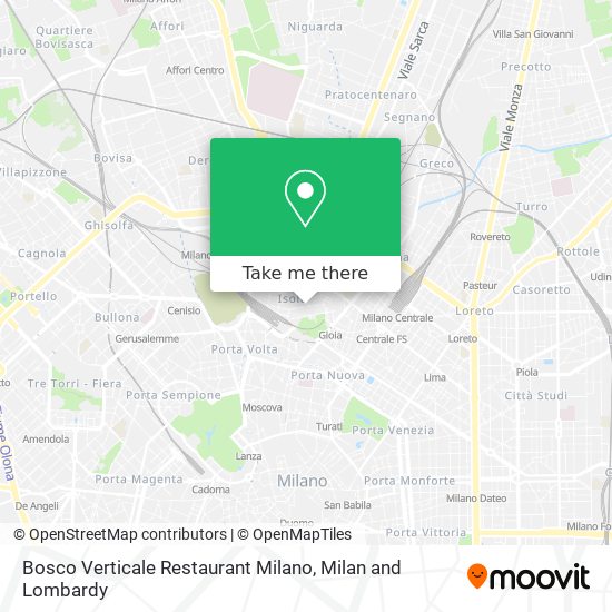 Bosco Verticale Restaurant Milano map