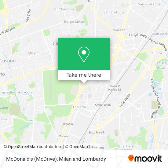 McDonald's (McDrive) map