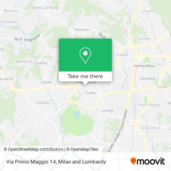 Via Primo Maggio 14 map