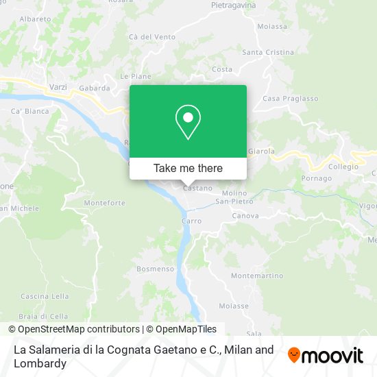 La Salameria di la Cognata Gaetano e C. map