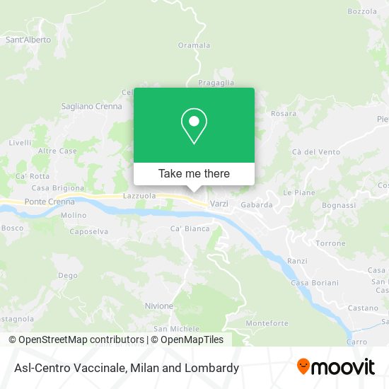 Asl-Centro Vaccinale map