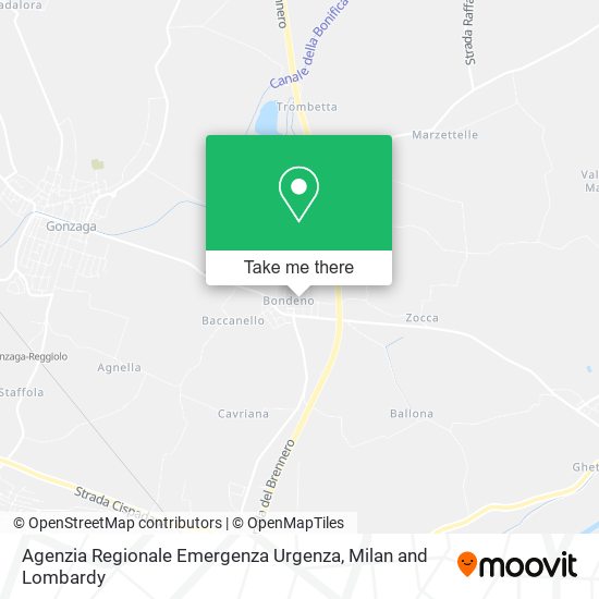 Agenzia Regionale Emergenza Urgenza map