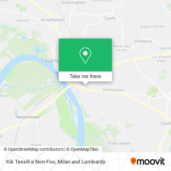 Kik Tessili e Non-Foo map