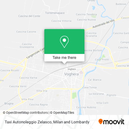 Taxi Autonoleggio Zelasco map