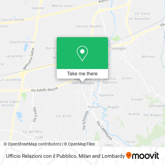 Ufficio Relazioni con il Pubblico map