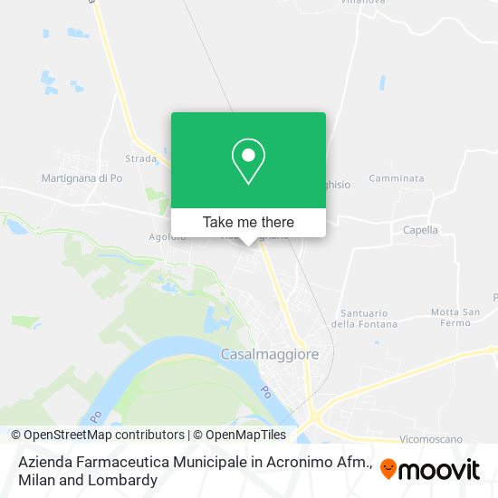 Azienda Farmaceutica Municipale in Acronimo Afm. map
