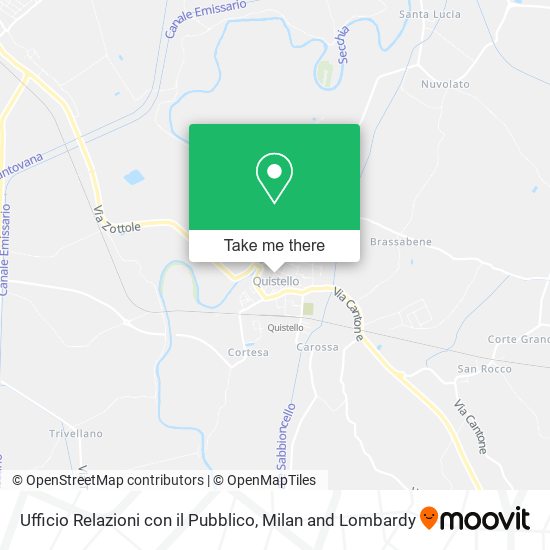 Ufficio Relazioni con il Pubblico map