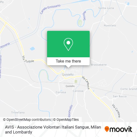 AVIS - Associazione Volontari Italiani Sangue map