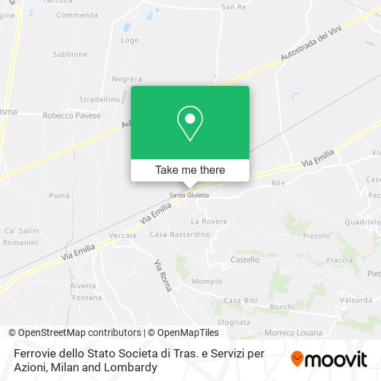 Ferrovie dello Stato Societa di Tras. e Servizi per Azioni map