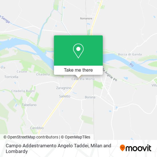 Campo Addestramento Angelo Taddei map