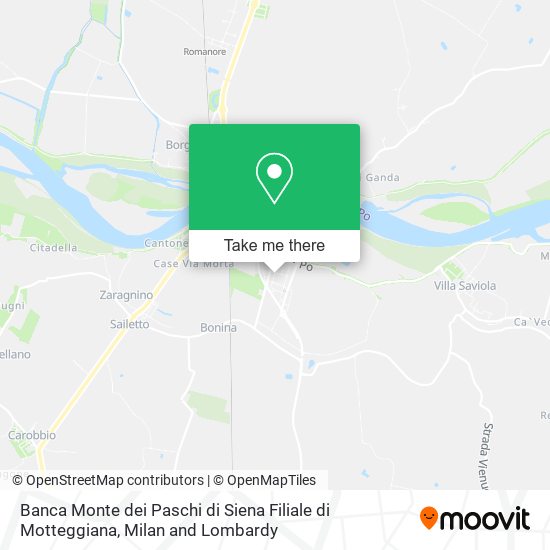 Banca Monte dei Paschi di Siena Filiale di Motteggiana map