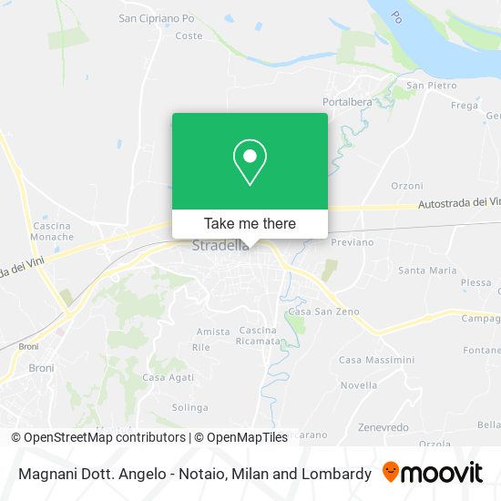 Magnani Dott. Angelo - Notaio map