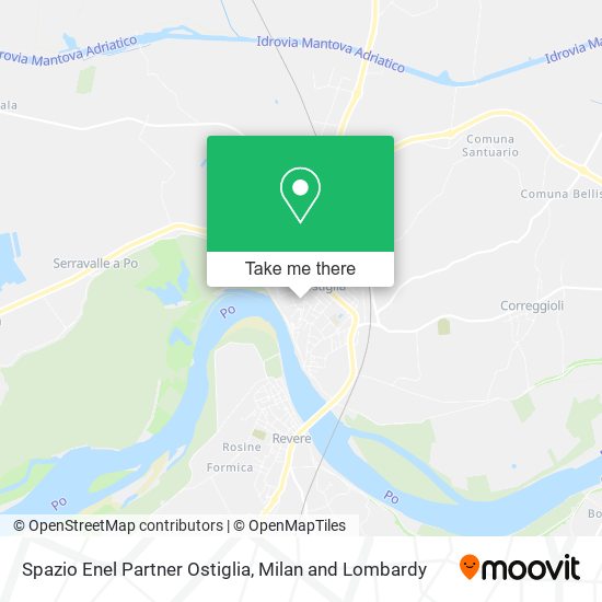 Spazio Enel Partner Ostiglia map