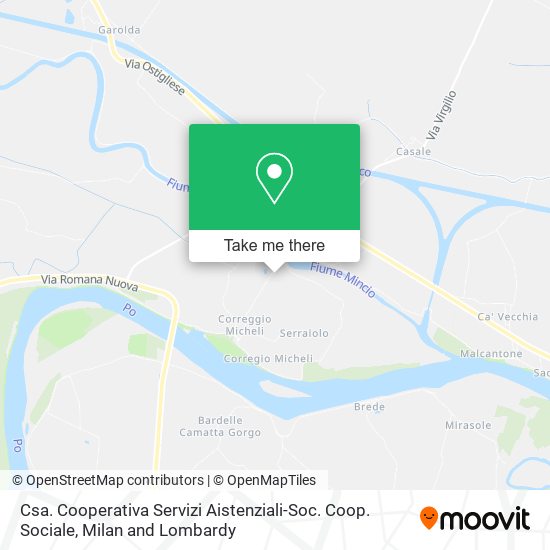 Csa. Cooperativa Servizi Aistenziali-Soc. Coop. Sociale map
