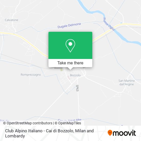 Club Alpino Italiano - Cai di Bozzolo map