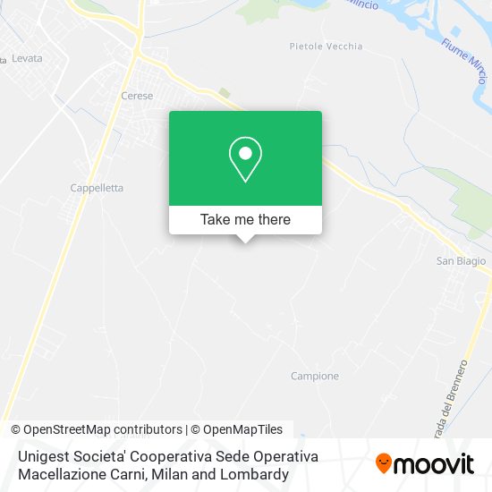 Unigest Societa' Cooperativa Sede Operativa Macellazione Carni map