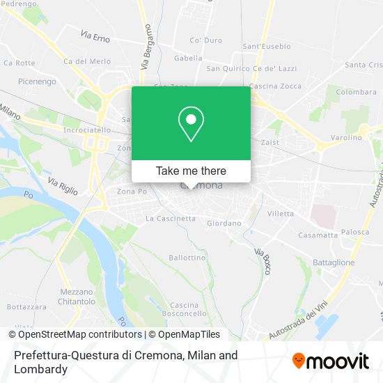 Prefettura-Questura di Cremona map