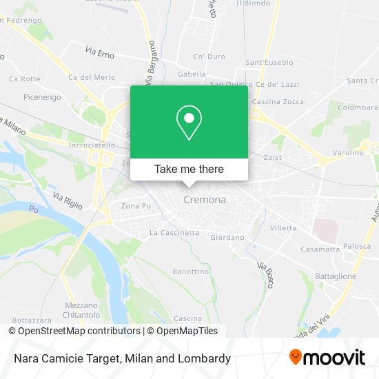 Nara Camicie Target map