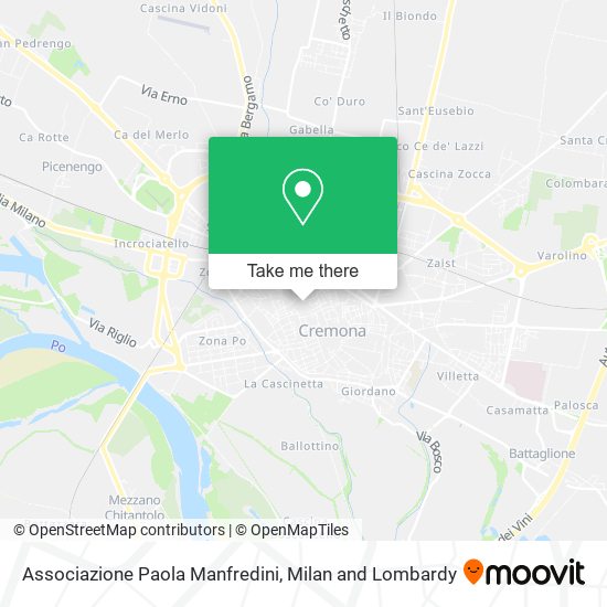 Associazione Paola Manfredini map