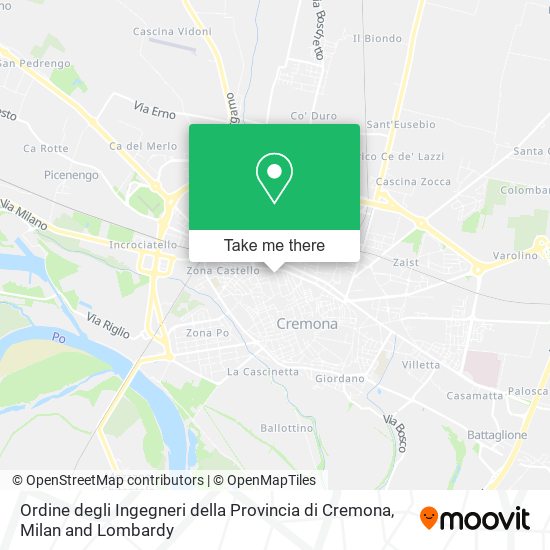 Ordine degli Ingegneri della Provincia di Cremona map
