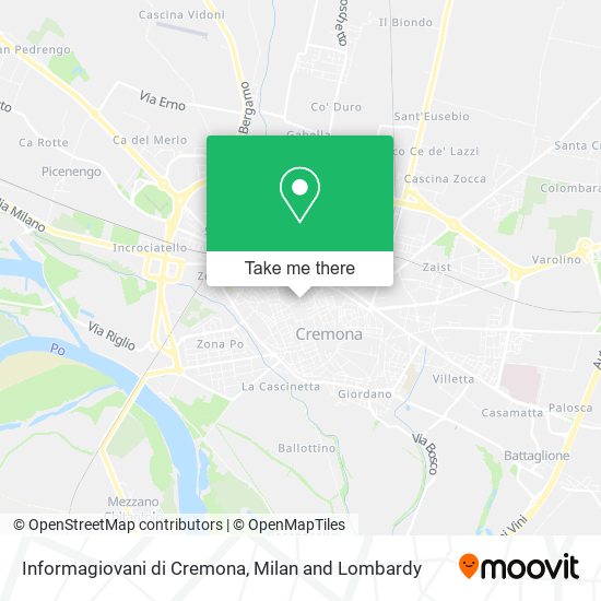 Informagiovani di Cremona map