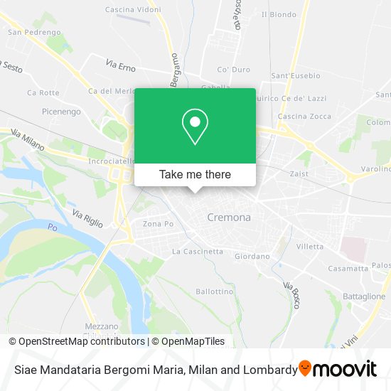 Siae Mandataria Bergomi Maria map
