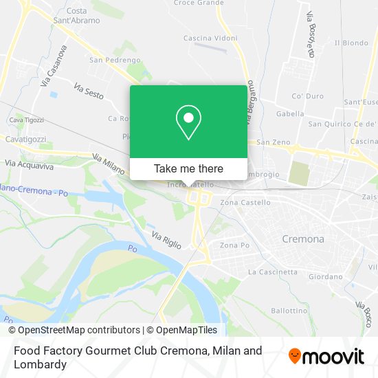 Food Factory Gourmet Club Cremona map