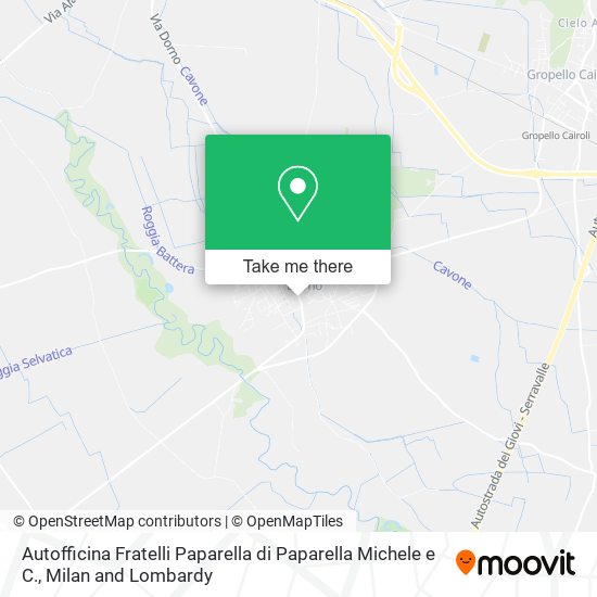 Autofficina Fratelli Paparella di Paparella Michele e C. map