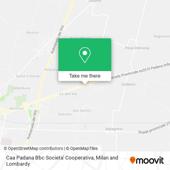 Caa Padana Bbc Societa' Cooperativa map