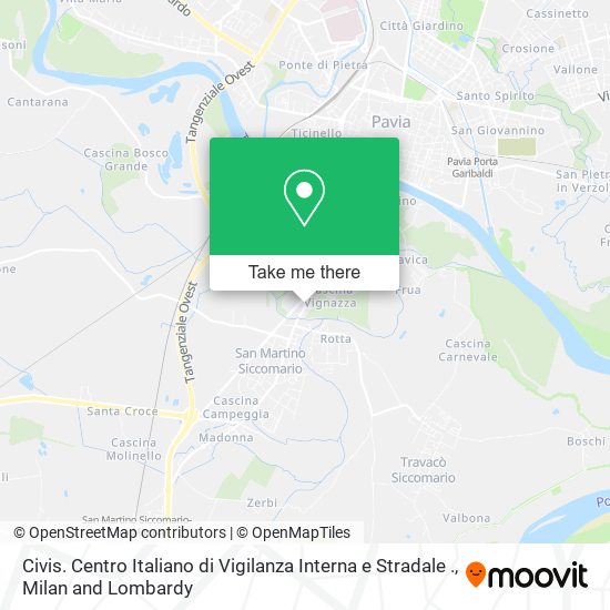 Civis. Centro Italiano di Vigilanza Interna e Stradale . map