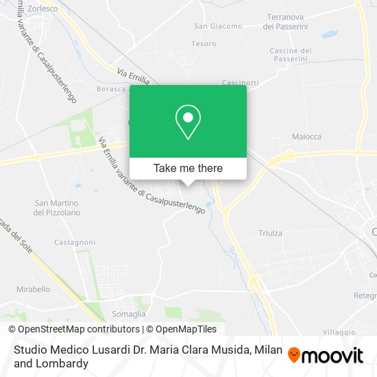 Studio Medico Lusardi Dr. Maria Clara Musida map