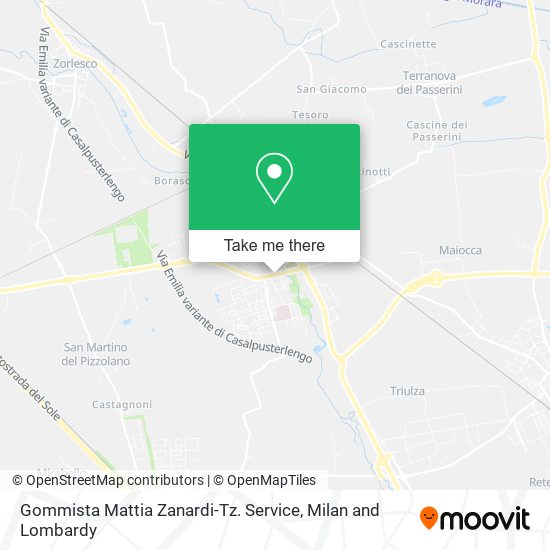 Gommista Mattia Zanardi-Tz. Service map