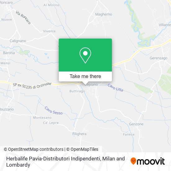 Herbalife Pavia-Distributori Indipendenti map