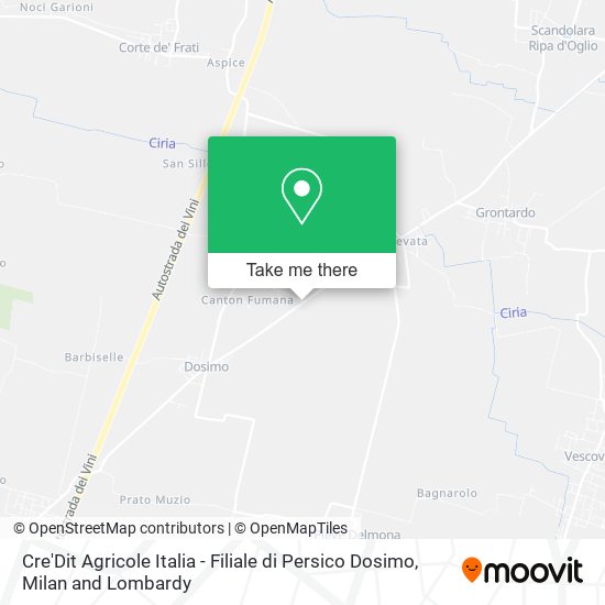 Cre'Dit Agricole Italia - Filiale di Persico Dosimo map